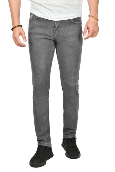 Світшот DeepSEA Slim Fit Лікрові джинси з прямим кроєм Antrasit 2406531 для дорослих із двома боковими та задніми кишенями - фото 2