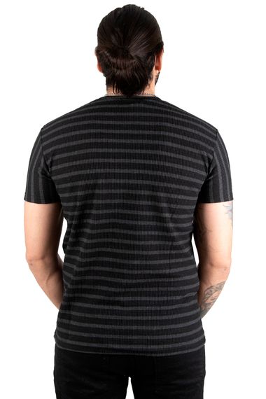 DeepSEA Stripe Detailed Crew Neck New Season Men's T-Shirt 2303064 - photo 4