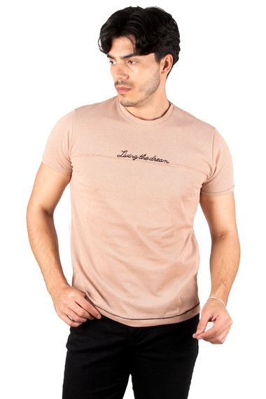 DeepSEA Front Embroidered Slim Cut T-Shirt 2302287 - photo 1