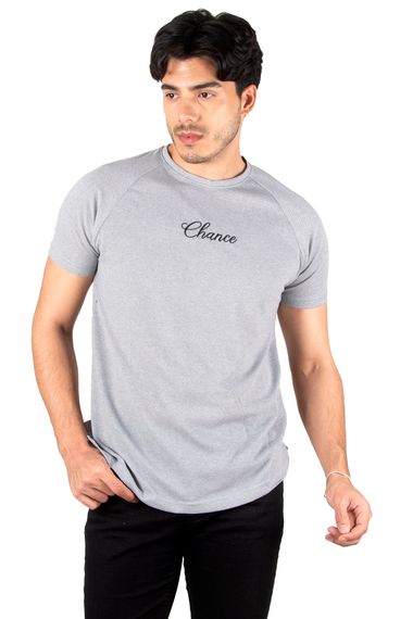 DeepSEA Crew Neck Dot Patterned T-Shirt with Text Embroidery on the Front 2300844 - photo 4