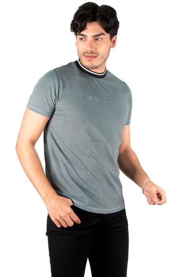 DeepSEA Crew Neck T-Shirt with Ribbed Collar and Small Embroidery on the Front 2302387 - photo 4