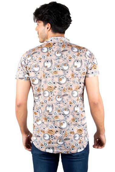 DeepSEA Digital Printed Lycra Slim Fit Combed Cotton Shirt 2305015 - photo 5