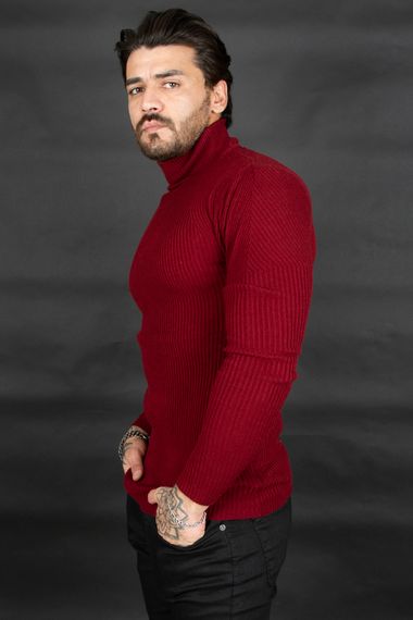 DeepSEA Half Turtleneck Striped Knitted Sweater 2100015 - photo 3