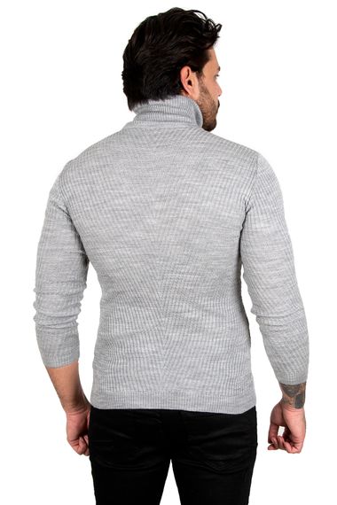 DeepSEA Knitted Patterned Slimfit Turtleneck Sweater 1808082 - photo 5