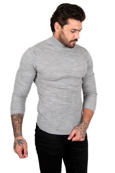 DeepSEA Knitted Patterned Half Turtleneck Men's Sweater 2200019 - photo 4