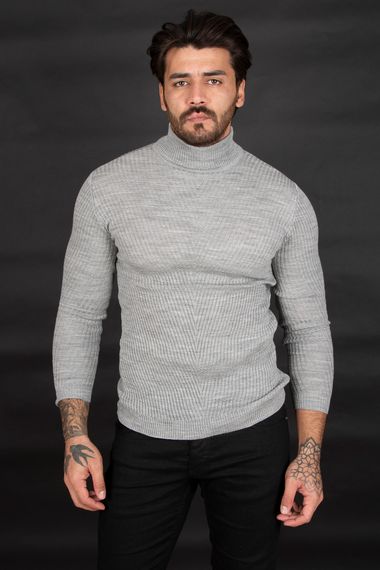 DeepSEA Knitted Patterned Half Turtleneck Men's Sweater 2200019 - photo 1