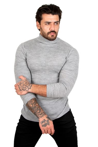 DeepSEA Knitted Patterned Half Turtleneck Men's Sweater 2200019 - photo 2