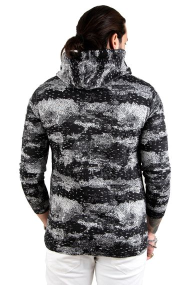 DeepSEA Hooded Patterned Knitwear Men's Sweatshirt 2009956 - photo 4