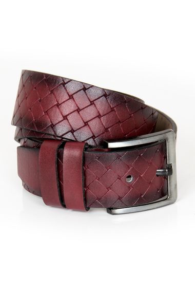 DeepSEA Wicker Patterned Men's Belt with Iron Buckle 2104477 - photo 3