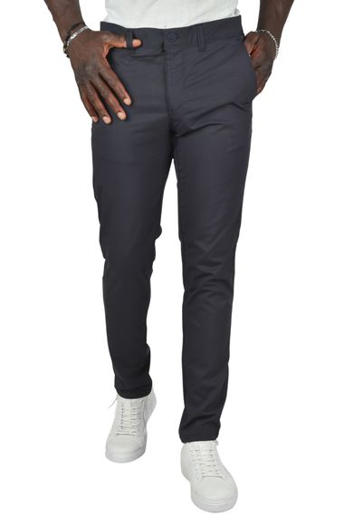 DeepSEA Slim Fit Likralı Armür Desenli Keten Pantolon 2400730 - photo 2