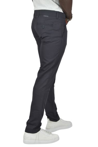 DeepSEA Slim Fit Likralı Armür Desenli Keten Pantolon 2400730 - photo 4