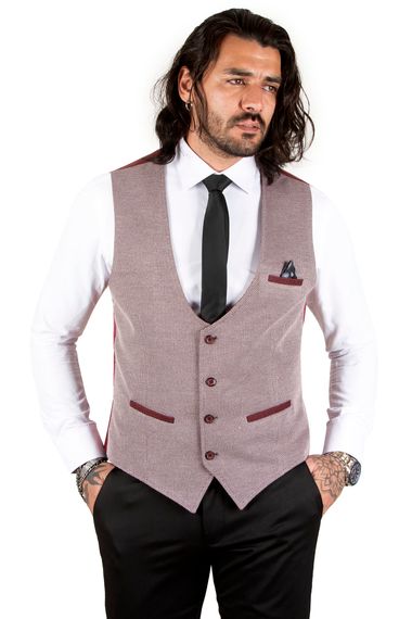 DeepSEA Patterned Three Pocket Ribbed Slim Cut Men's Vest 1800007 - photo 3