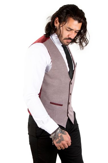 DeepSEA Patterned Three Pocket Ribbed Slim Cut Men's Vest 1800007 - photo 2