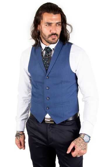 DeepSEA Collared Slim Fit Four Button Men's Cepken Vest 1890039 - photo 1