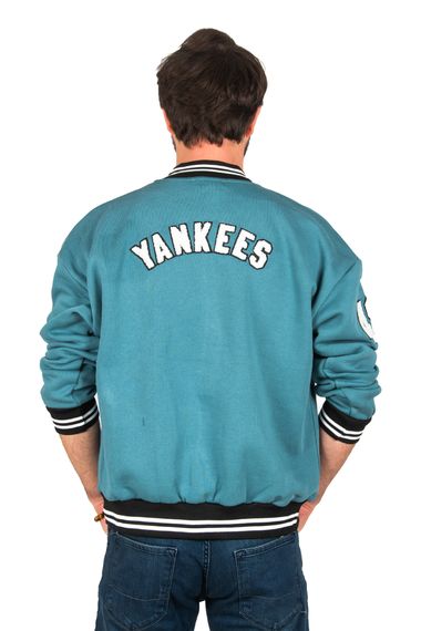 DeepSEA Three String NY Embroidery Detailed Snap Fasten College Coat 2304760 - photo 4