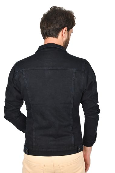 DeepSEA Slim Fit Likralı Kot Mont Jean Ceket 2201007 - photo 5