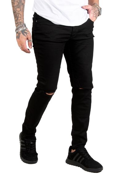 DeepSEA Ripped Knees Lycra Slim Fit Men's Jeans 1902114 - photo 1