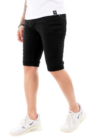 DeepSEA Erkek Beş Cep Likralı Düğmeli Slim Fit Kot Kapri 2014157 - fotoğraf 2