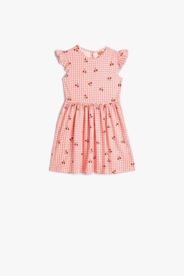 Koton Baby Girl Dress Sleeveless Ruffled Cherry Printed - photo 1