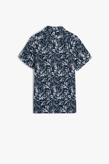 Koton Boy's Short Sleeve Shirt Palm Tree Printed Cotton - photo 2