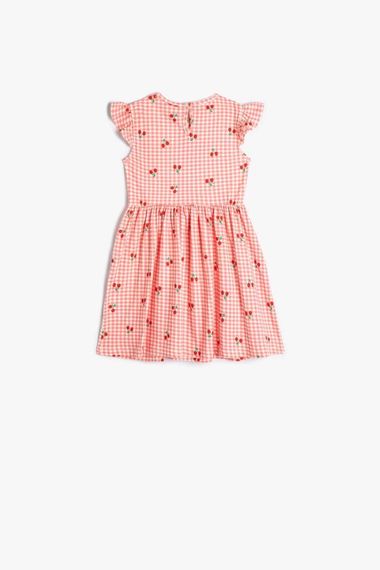 Koton Baby Girl Dress Sleeveless Ruffled Cherry Printed - photo 2