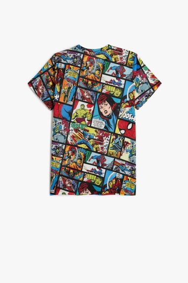 Koton Boy's Marvel T-Shirt Short Sleeve Licensed Crew Neck Cotton - photo 2