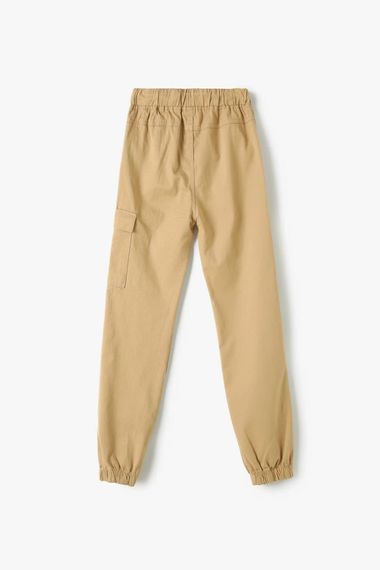 Koton Boy's Cargo Jogger Pants with Pockets and Tie Waist - photo 2