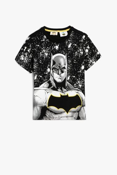 Koton Boy's Batman T-Shirt Licensed Short Sleeve Crew Neck Cotton - photo 1
