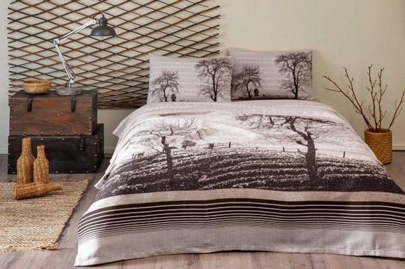 Özdilek Double Wood Duvet Cover Set