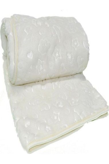 Özdilek Embos Baby Blanket 100 x 120 BONE