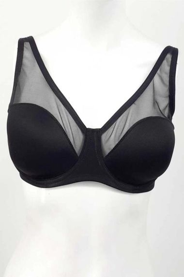 Hipatu Le Jardin 9200-C Women's Black Tulle Detailed Contouring Bra