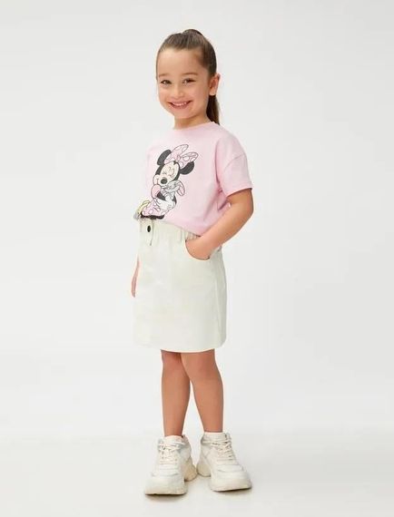 Cotton Baby Girl Skirt Cotton Pocket Elastic Waist - photo 1