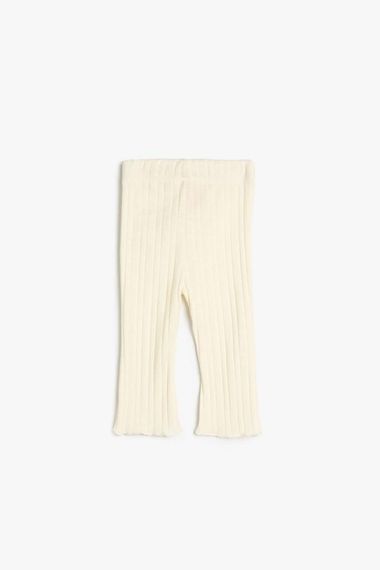 Koton Baby Girl Basic Wide Leg Ribbed Tights - photo 2