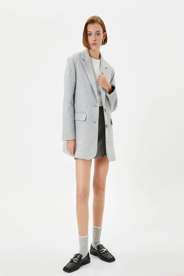 Koton Blazer Jacket Buttoned with Flap Pocket - photo 2