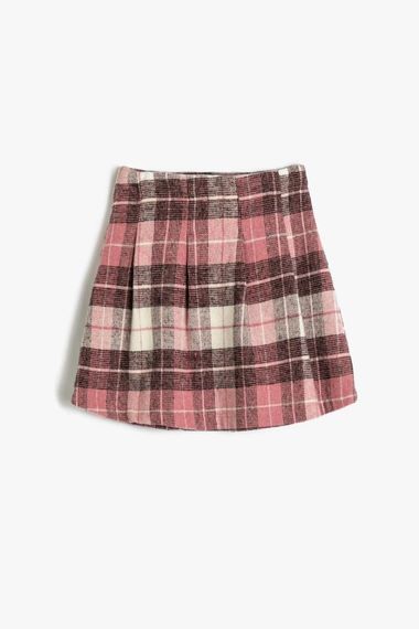 Koton Girls Skirt Pleated, Elastic Waist, Button Detailed - photo 2