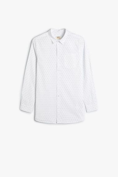 Koton Boy's Polka Dot Classic Shirt Long Sleeve Cotton - photo 1