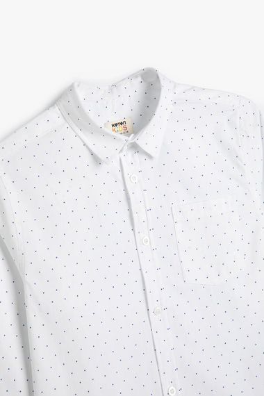 Koton Boy's Polka Dot Classic Shirt Long Sleeve Cotton - photo 3