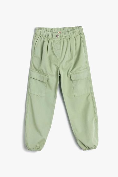 Koton Baby Girl Parachute Jeans Cotton Elastic Waist Pocket - Parachute Jean - photo 1