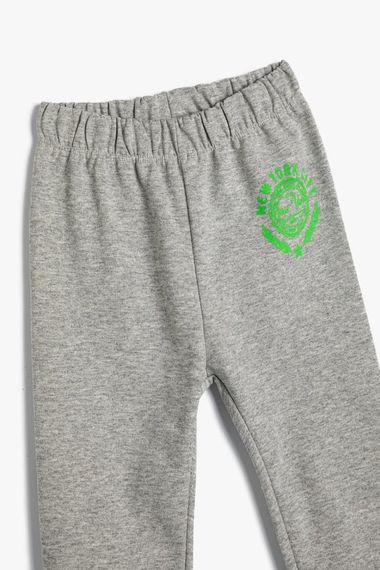 Koton Baby Boy Basic Jogger Sweatpants with Elastic Waist Print Detail - photo 3