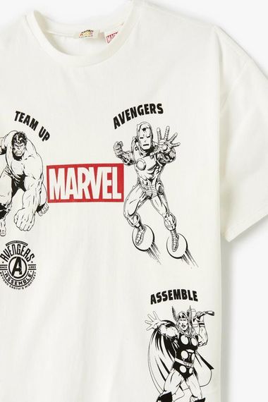 Koton Erkek Çocuk Marvel Tişört Lisanslı Kısa Kollu Bisiklet Yaka Pamuklu - صورة 3