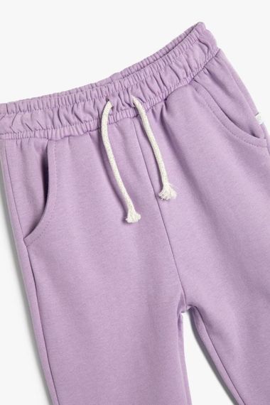 Koton Kız Bebek Basic Jogger Eşofman Altı Beli Lastikli Pamuklu - صورة 3