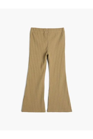 Koton Koton Girl's Khaki Canvas Trousers - photo 2