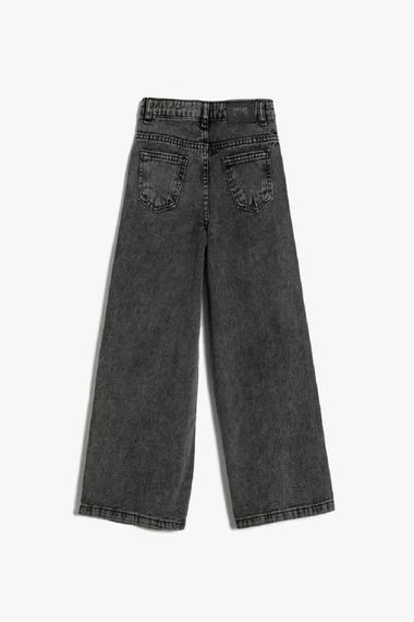 Koton Girl's Jean Trousers BLACK - photo 2