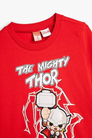 Koton Baby Boy Thor Sweatshirt Licensed Long Sleeve Crew Neck Cotton Raised - photo 3