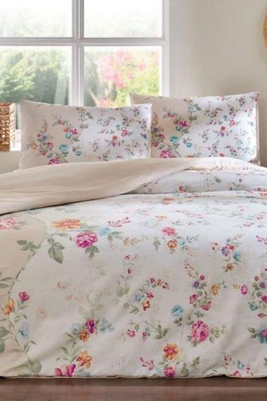 Özdilek Nev Rosa Gallica Duvet Cover Set Double Cream