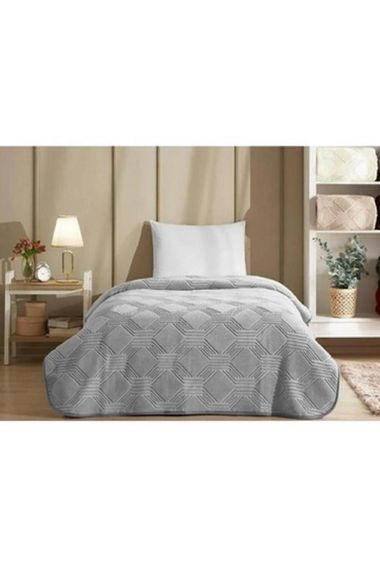 Özdilek Trendy Double Blanket 220x240 Dark Gray