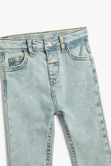 Koton Baby Girl Flare Leg Jeans Pocket Cotton - Flare Jean - photo 3