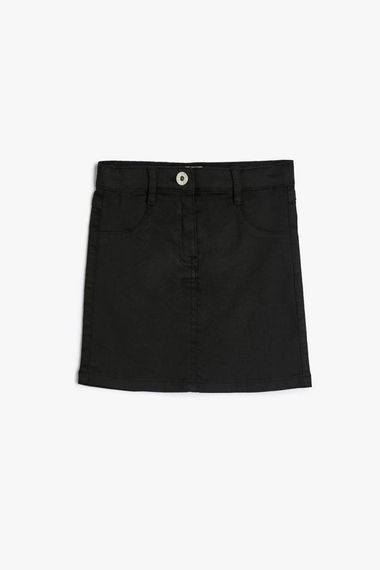 Koton Girl's Mini Skirt Pocket Buttoned Cotton - photo 1