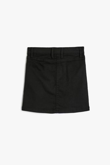 Koton Girl's Mini Skirt Pocket Buttoned Cotton - photo 2