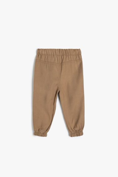 Koton Erkek Bebek Basic Jogger Pantolon Viskon Kumaş - صورة 2